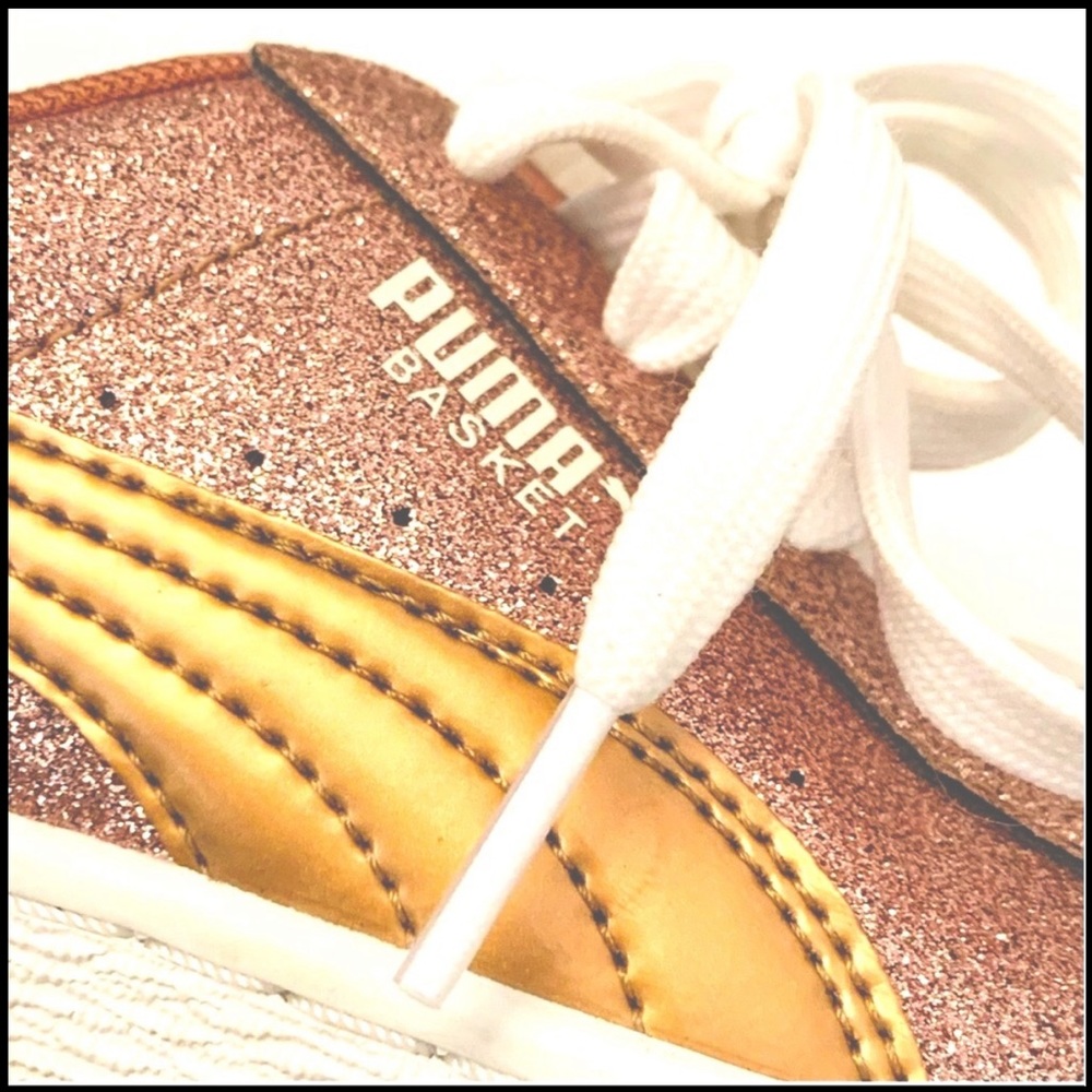 Puma Basket Rose Gold Sneakers - Picture 2 of 8